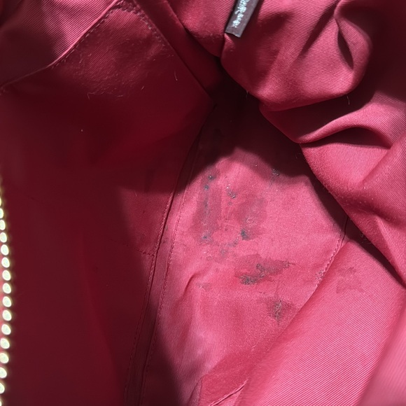 Coach Lenox Pebble Leather Satchel True Red with Gold Hardware - Picture 7 of 16